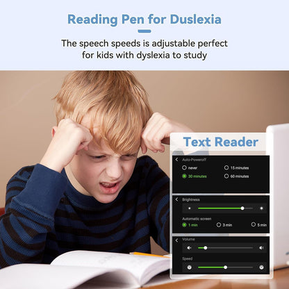 X5 Pro Translation Pen Scanner, Reader Pen Text to Speech Device for Dyslexia 112 Language Translator Device Support Text Extract, Intelligent Recording Scanner Pen with 3.5 Inch Touch Screen