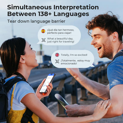 Magnetic Instant Translator Device Chat App/Call Ai Translation 144 Languages